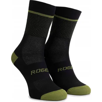 Pánské ponožky Cyklistické Ponožky Rogelli Hero II zeleno-černé 40-43