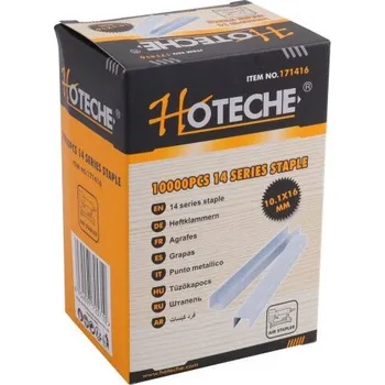 Průmyslová sponka Spony 16 mm (10,1x0,5x0,7 mm) S14 10 000 ks HOTECHE (171416)