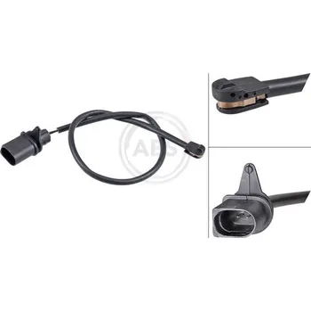 Brzdová destička Výstražný kontakt, opotřebení obložení A.B.S. 39402