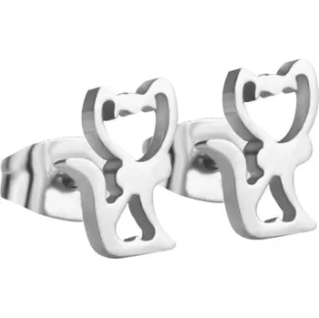 Náušnice Šperky4U Ocelové náušnice kočičky - OPN1277-ST