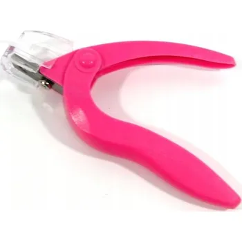 Profesionální gilotinový zastřihovač/kleštičky na tipy a nehty pro manikúru - Růžová