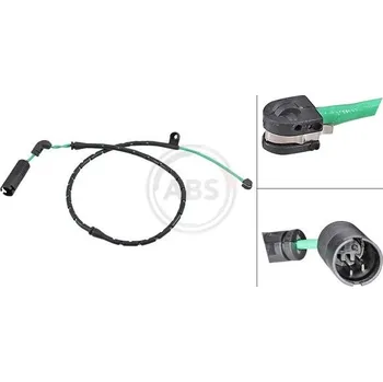 Brzdová destička Výstražný kontakt, opotřebení obložení A.B.S. 39638