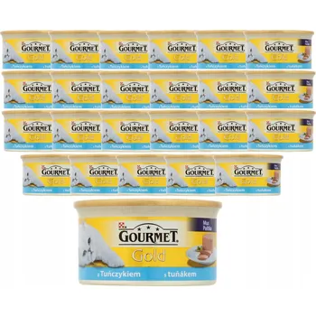Krmivo pro kočku Mokré krmivo pro kočky s tuňákem GOURMET GOLD Mousse s tuňákem 24x85g
