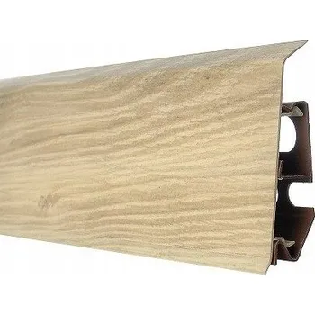 soklová lišta Podlahová lišta 70mm PVC - OŘECH SECESE - VZORKY