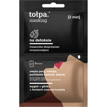 Pleťová maska Tołpa Na Detoxie expresně čistící maska, 2x5 ml