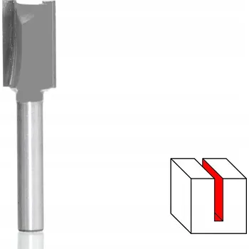 Vrták Drážkovací fréza, dvoubřitá Ø [12 x 20 mm; stopka 6 mm]