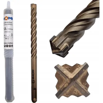 Vrták Vrták vidiový SDS-Plus ARNOLD 12x160mm 4břitý do železobetonu betonu NOMI