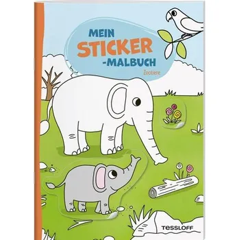 První čtění Mein Sticker-Malbuch. Zootiere - Eisendle, Carmen