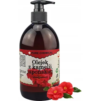 Rostlinný olej TSUBAKI OLEJ Z KAMÉLIE, NERAFINOVANÝ, LISOVANÝ ZA STUDENA + DÁVKOVAČ 0,5 l