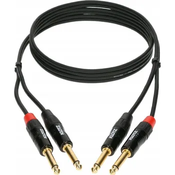 Audio kabel Kabel Klotz KT-JJ150 jack 6,3 mm – jack 6,3 mm 1,5 m