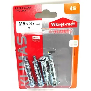 Vrták Hmoždinky do sádrokartonu Wkręt-Met 5 x 45 mm 4 ks