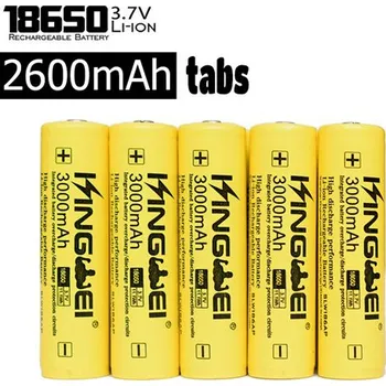 Článková baterie UltraFire 2600mAh 3.7V 18650 NCR Li-ion Baterie s Páskovými Vývody