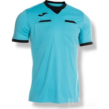 Dres pro rozhodčí JOMA RESPECT III, barva zářivě tyrkysová, velikost L, logo FAČR bez potisku