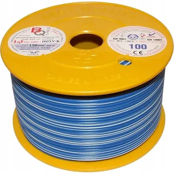 elektrický kabel Kabel LGY/H05V-K 1,50 mm2 100 m Modro-Bílý