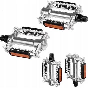 Pedál na kolo Platformové pedály VP 365 stříbrné