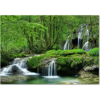 Obraz Skleněný panel 70 x 100 x 4 mm tvrzené sklo broušené zelené