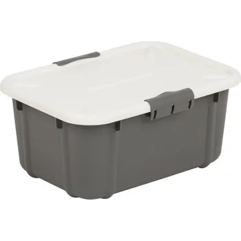 Úložný box Box úložný tmavě šedý 8 l VELUR