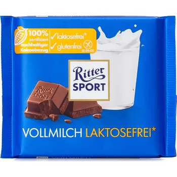Čokoláda Ritter Sport Mléčná čokoláda bez laktózy 100 g