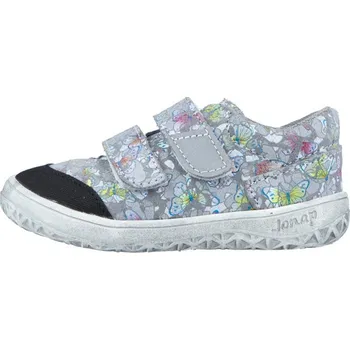 Dámská zdravotní obuv Jonap Barefoot B22SV šedá motýlci - broušená kůže Velikost EU: 30, vnitřní délka: 196, vnitřní šířka: 78