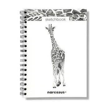 Set školních potřeb Szkicownik B5/60K na spirali - Żyrafa