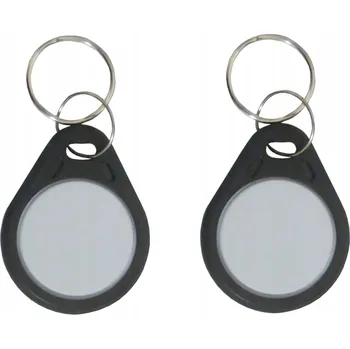 Přívěsek Na Klíče ID RFID Unikátní 125kHz EM4100 černo-bílý - 10 kusů
