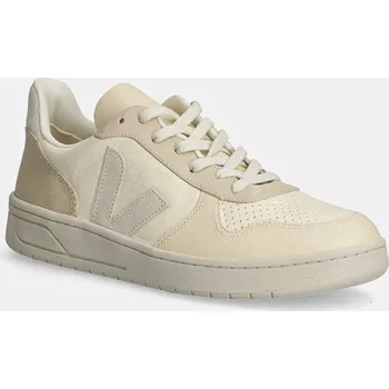 Pánské tenisky Kožené tenisky Veja V-10, 47, béžová, 02X