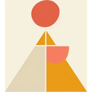 Plakát Plakát Pyramida rovnováhy bez rámu 100 x 100 cm