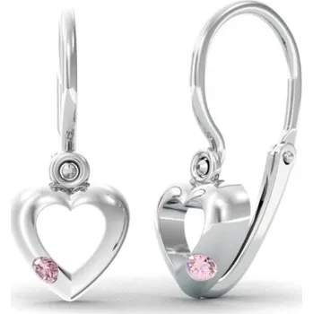 Náušnice Couple, Dětské náušnice Mimi, bílé zlato se zirkonem, 585-66-3-0518.1B00.0.00.008.14