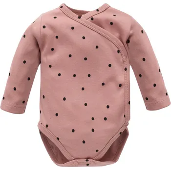 Kojenecký body BODY PINOKIO ZAVINOVACÍ, S PUNÍTKY DARK PINK. TRES BIEN Velikost: 50