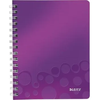 LEITZ Blok WOW A5, PP, linka, purpurová