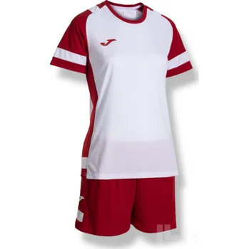 Dámský komplet JOMA LIDER, barva bílá - červená, velikost XL