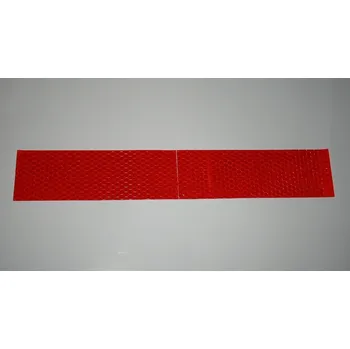 Samolepicí dekorace na vozidlo Červená odrazka na auto samolepící ultraslim 3D fólie 5cm x 20cm