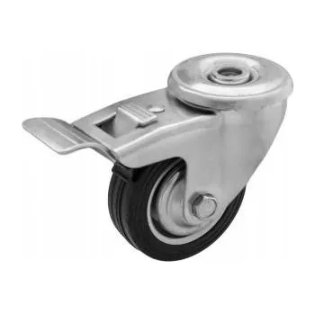 Pojezdové kolečko Kolečko otočné Ø 100 mm s brzdou, závit M12, nosnost 70 kg