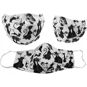 rouška Ochranná rouška na obličej Kočky Crazy Cats Carmani