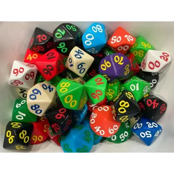 Příslušenství k deskovým hrám Q Workshop Kostka D10 procentuální 16mm klasická