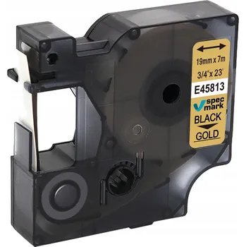 Pásek do tiskárny Páska Specmark pro DYMO D1 45813 19 mm x 7 m zlatá s černým potiskem