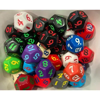 Příslušenství k deskovým hrám Q Workshop Kostka D12 16mm klasická