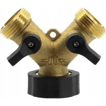 Ventil Aqualogis Mosazný + Plastový Ventil T-rozdělovač se Závitem 3/4"