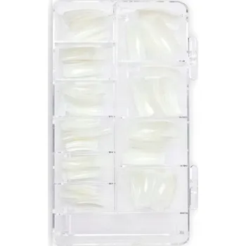 Umělé nehty Tipy Mandle 100 ks Umělé nehty Sada