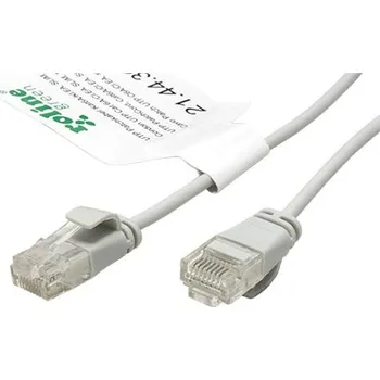 Síťový kabel ROLINE GREEN UTP patchkabel kat. 6a, tenký, LSOH, 2m, šedý - 21.44.3905