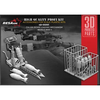 Plastikový model 1/48 Italian Bomb Loading Mechanism WWII