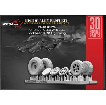Plastikový model 1/48 P-38 LIGHTNING wheels set