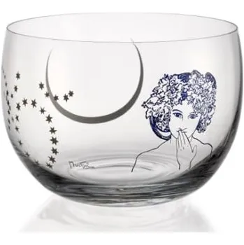 Bytová dekorace Crystalex Mísa Mucha Moon čirá 200 mm, 1 ks