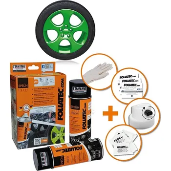 Autolak Foliatec stříkaná fólie ve spreji zelená lesklá 800ml