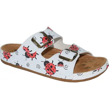 Dámská zdravotní obuv MEDI LINE dámské zdravotní pantofle S182.002 Barva: bílá, Velikost: 42