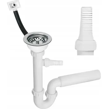 Sifon Sifon dřezový MCALPINE trubkový, chrom HC7FSW50PR