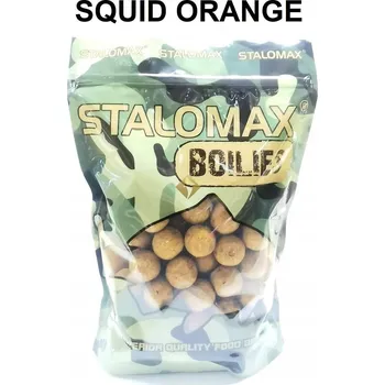Boilies Proteinové boilies na kapry Stalomax startup Squid Orange 24mm 1kg