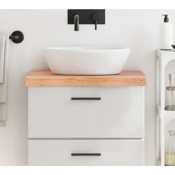 vidaXL Koupelnová deska 60x40x (2-6) cm ošetřený masiv [3156106] Barva: světle hnědá