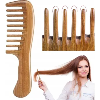 Obraz Dřevěný hřeben ze santalového dřeva Blitzhaus – široký, antistatický