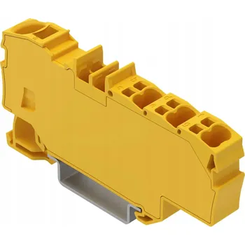 WAGO Rozbočovací svorka s montážním otvorem 1x6 mm² 6x1,5 mm² žlutá